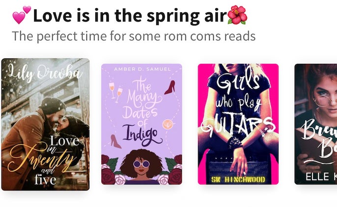 Thumbnails on Wattpad app