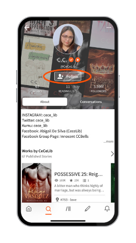 Wattpad App CeCeLib's profile